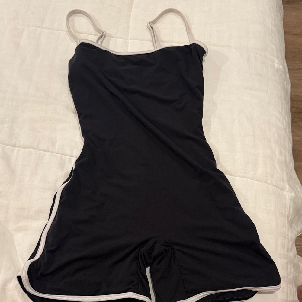 SKIMS Black and White fits everybody romper